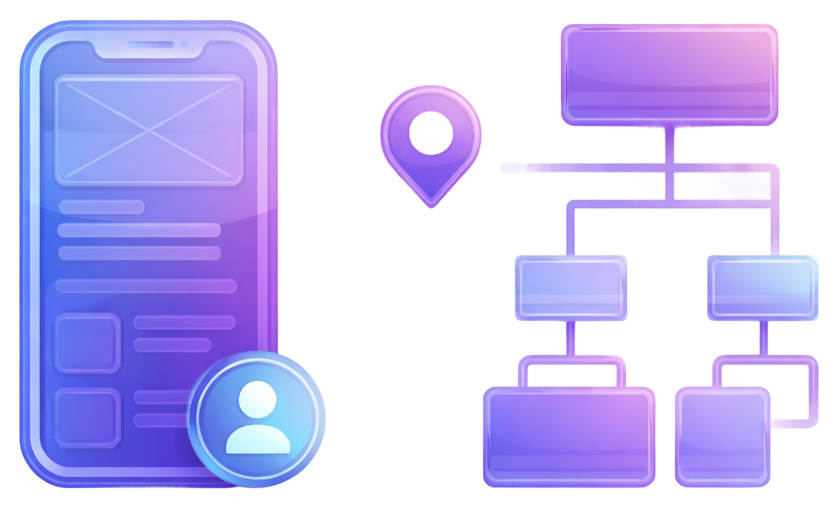 User Journey Mapping & Wireframing icon